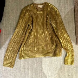 Michael kors gold sweater